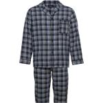 Mens Flanell Pyjama Pyjama Blue TOPECO