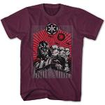Miesten Viininpunaiset Koon L Star Wars Darth Vader O -kaula-aukkoiset O-aukkoiset t-paidat 