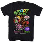 Men's T-Shirt Guardians Of The Galaxy Groot flakes Cinema TV Movie - black, 4XL