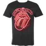 Miesten Tummanharmaat Koon S AMPLIFIED The Rolling Stones Metalliset Puuvillabändi-t-paidat 