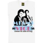 Miami Vice T-Shirt - TV Short Sleeve - Detective Tee - TRAKTOR® Crew Neck T-Shirt - white - original design - High quality, Size S