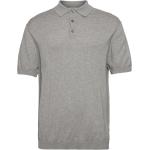 Michael S/S Knitted Polo Shirt Grey Bertoni