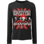 miesten pitkähihainen t-paita Led Zeppelin - Japanilainen - Burst Black - RTLZELSBBUR