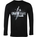 miesten pitkähihainen t-paita Linkin Park - Smoke Logo - MUSTA - ROCK OFF - LPLST11MB - LPLST11MB