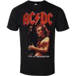 Miesten Mustat Koon S AC/DC Puuvillabändi-t-paidat 