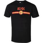 Miesten T-Paita Ac/dc - Logo & Stripe - Bl - Rock Off - Acdcts79mb
