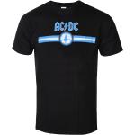 Miesten t-paita AC/DC - Sininen logo & raita - BL - ROCK OFF - ACDCTS80MB