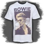 Miesten Valkoiset Koon XXL David Bowie Puuvillabändi-t-paidat alennuksella 