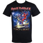 Miesten Mustat Koon S Iron Maiden Puuvillabändi-t-paidat 