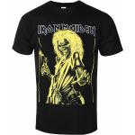 Miesten Mustat Koon M Iron Maiden Puuvillabändi-t-paidat 