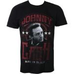 miesten t-paita Johnny Cash - Mies mustassa - musta - ROCK OFF - BILMAR00188