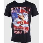 Miesten Mustat Raidalliset Koon M Led Zeppelin Puuvillabändi-t-paidat 