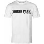 Miesten T-Paita Linkin Park - Bracket Logo (valkoinen) - Plastic Head - Ph12073 - Ph12073