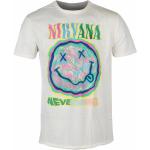 Miesten Valkoiset Vintage-tyyliset Koon XS AMPLIFIED Nirvana Puuvillavintage-t-paidat 