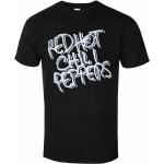 Miesten t-paita Red Hot Chili Peppers - Mustavalkoinen logo - ROCK OFF - RHCPTS09MB