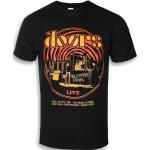 Miesten Mustat Retro-tyyliset Koon S The Doors Puuvillabändi-t-paidat 