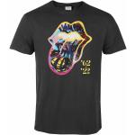 Miesten Tummanharmaat Koon S AMPLIFIED The Rolling Stones Puuvillabändi-t-paidat 