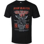 miesten t-paita Van Halen - Invasion Tour &apos;80 - ROCK OFF - VHTS04MB - VHTS04MB