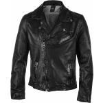 Miesten Mustat Rock-tyyliset Pehmeästä nahasta valmistetut Koon 3 XL Epäsymmetriset Plus-koon takit 