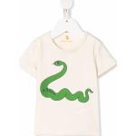 Mini Rodini snake-print organic-cotton T-shirt - White