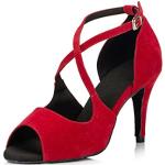 Naisten Punaiset Juhlavat Koon 40 Slip on -malliset Stiletto Korkeakorkoiset sandaalit 