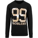 Mister Tee Herren 99 Problems Desert Camo Crewneck Sweatshirts, Black, L