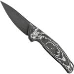 MKM Goccia GC-CFWD Blackwashed, White Storm Carbon Fibre, Limited Edition pocket knife, Jens Anso design