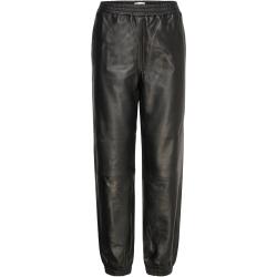 Mona Leather Pants Trousers Leather Leggings/Housut Musta Lollys Laundry