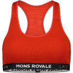 Mons Royale - Women's Sierra Sports Bra - Urheilurintaliivi Koko XS - punainen