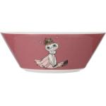 Moomin Bowl Ø15Cm Mymble Home Tableware Bowls Breakfast Bowls Vaaleanpunainen Arabia