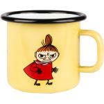 Moomin Enamel Mug 25Cl Little My Home Tableware Cups & Mugs Coffee Cups Yellow Moomin
