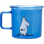 Moomin Glass Mug Moomin Home Tableware Cups & Mugs Coffee Cups Blue Moomin