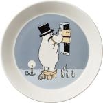 Moomin Plate 19Cm Moominpappa Home Tableware Plates Small Plates Grey Arabia