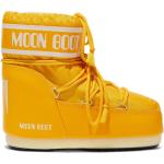 Lasten Keltaiset Polyuretaanista valmistetut Koon 42 Pyöreäkärkiset Nauhalliset Vettähylkivät Moon boot Icon Moon bootsit talvikaudelle 