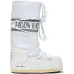 Lasten Valkoiset PVC-muoviset Koon 42 Pyöreäkärkiset Nauhalliset Vettähylkivät Moon boot Icon Moon bootsit talvikaudelle 