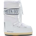 Tyttöjen Valkoiset Polyuretaanista valmistetut Koon 27 Pyöreäkärkiset Slip on -malliset Vettähylkivät Moon boot Icon Moon bootsit talvikaudelle 