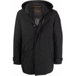 Moorer double-layer hooded coat - Black