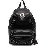 Moschino biker-style backpack - Black