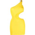 Naisten Keltaiset Polyesteriset Moschino Off-shoulder Rantamekot kesäkaudelle 