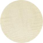 Valkoiset Polyesteriset Rugvista Pyöreät matot läpimitaltaan 240cm alennuksella 