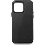 Mustat Nahkaiset Lompakko-malliset iPhone 14 Pro Max -kotelot 