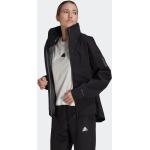 Naisten Mustat Polyesteriset Koon XL Hupulliset adidas Myshelter Kestävän muodin Plus-koon takit 