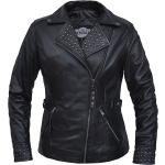 Naisten Mustat Rock-tyyliset Polyesteriset Koon XL Vuoratut Unik Metalliset Plus-koon takit 