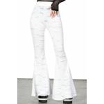 Naisten Valkoiset Polyesteriset Koon L Joustavat Leveälahkeiset housut 