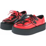 Naisten Punaiset Vegaaniset Tekokuituiset Koon 36 Creepers-kengät 