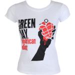 Naisten Vihreät Koon L Green Day Metalliset Puuvillabändi-t-paidat alennuksella 