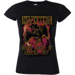 Naisten metallinen t-paita Led Zeppelin - Black Flames - NNM - RTLZEGSBBLA