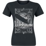 Naisten Mustat Vintage-tyyliset Koon XXL Led Zeppelin Puuvillavintage-t-paidat 