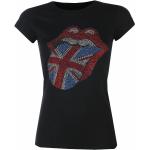 Naisten Mustat Klassiset Polyesteriset Koon XXL The Rolling Stones Strassi Bändi-t-paidat 