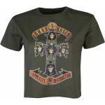 Naisten t-paita (yläosa) Guns N Roses Appetite For Destruction - VIHREÄ - ROCK OFF - GNRCT01LGR
